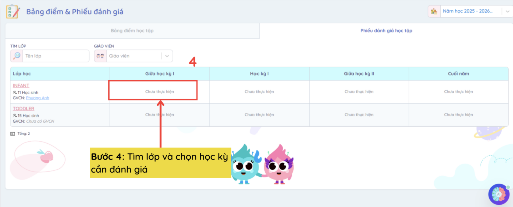 quản lý trường học - điểm và đánh giá 1