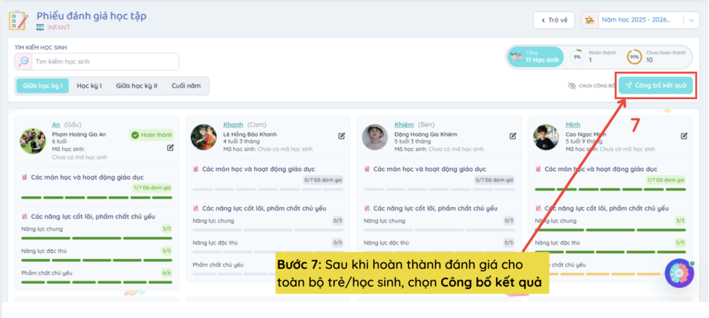 quản lý trường học - điểm và đánh giá